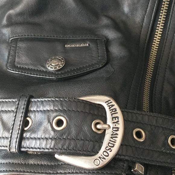 Vintage Leather Bomber Harley Davidson Jacket - Picture 2 of 9